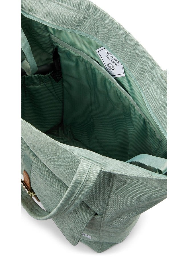 Herschel Tote Diaper Bag, Iceberg Green Crosshatch (Limited Edition), One Size - Image 3